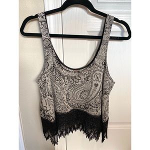 🖤 Free People Sheer Paisley Tank Top 🖤